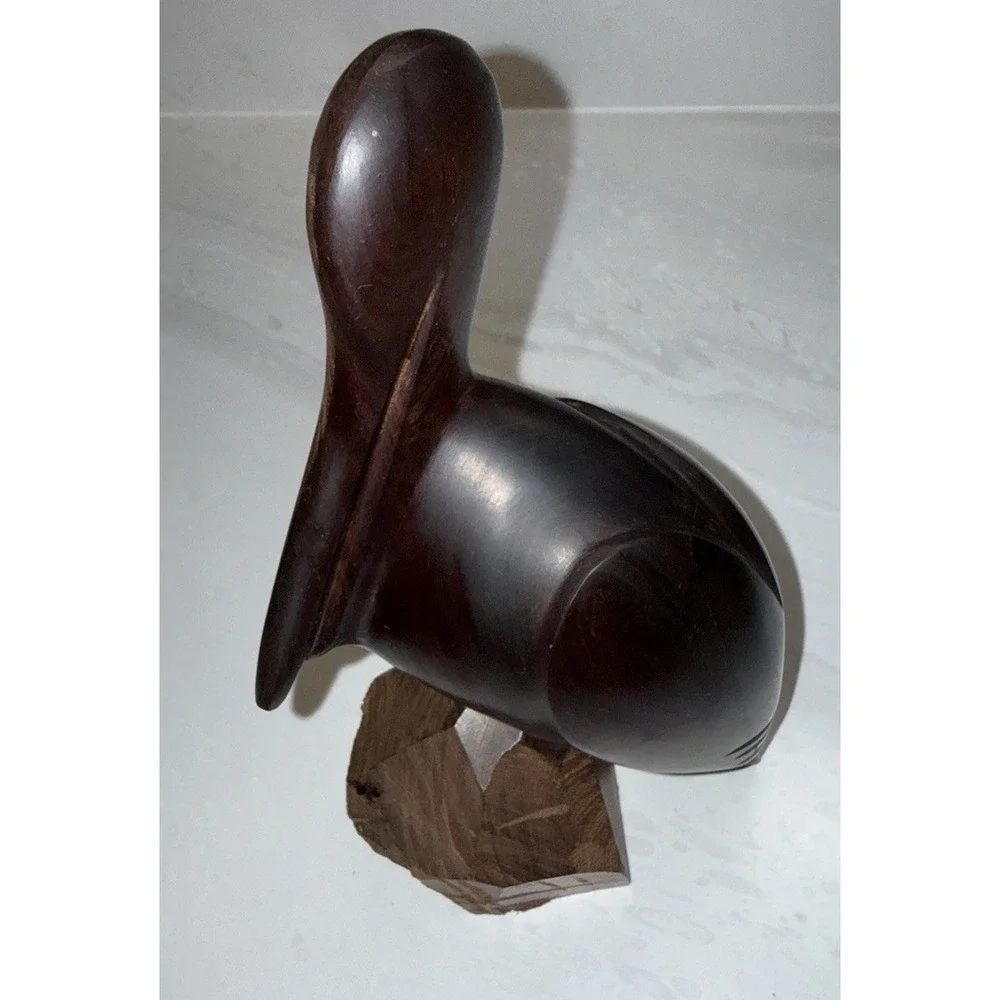 Vintage 1970's Hand Carved 9
